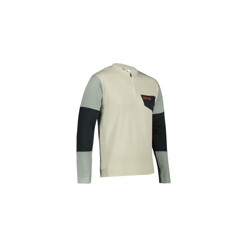 LEATT (NOWOŚĆ 2022) KOSZULKA ROWEROWA MTB TRAIL 4.0 JERSEY DESERT KOLOR PIASKOWY/CZARNY ROZMIAR L