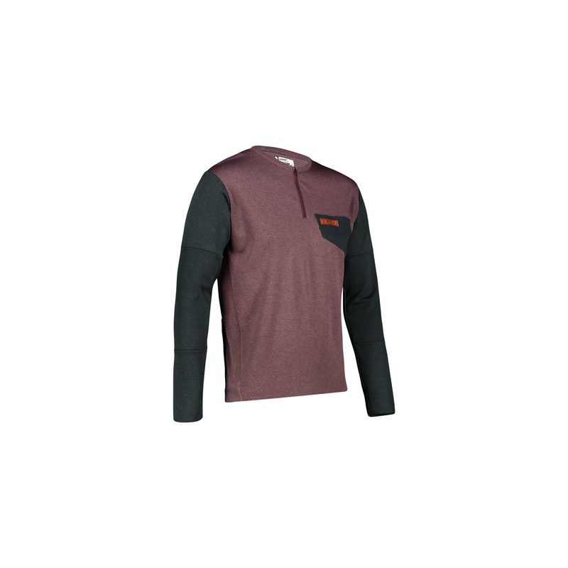 LEATT (NOWOŚĆ 2022) KOSZULKA ROWEROWA MTB TRAIL 4.0 JERSEY MALBEC KOLOR FIOLETOWY/CZARNY ROZMIAR L