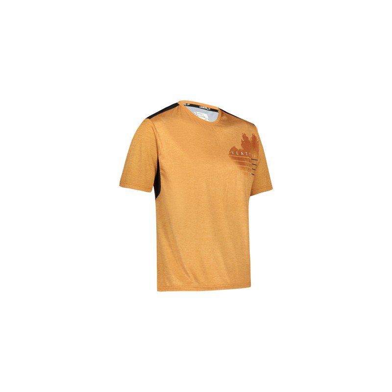 LEATT (NOWOŚĆ 2022) KOSZULKA ROWEROWA MTB TRAIL 1.0 JERSEY RUST KOLOR RDZAWY ROZMIAR M