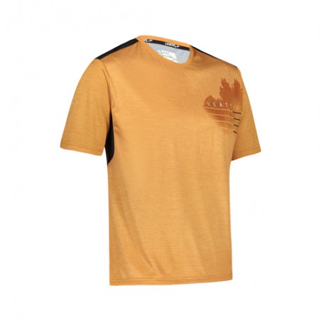 LEATT (NOWOŚĆ 2022) KOSZULKA ROWEROWA MTB TRAIL 1.0 JERSEY RUST KOLOR RDZAWY ROZMIAR M