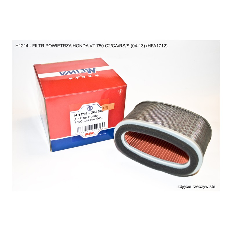 MIW (MEIWA) FILTR POWIETRZA HONDA VT 750 C2/CA/RS/S '04-'20 (HFA1712) (OEM:17213-MEG-000)