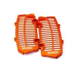 FM-PARTS OSŁONY CHŁODNICY (KRATKI) ALUMINIUM KTM/HUSQVARNA '20-22' KOLOR POMARAŃCZOWY