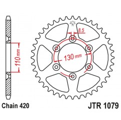 JT 2021/12 ZĘBATKA TYLNA CPI 50SM '06-12 (JTR107962) (ŁAŃC. 520)