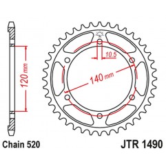 JT 2021/12 ZĘBATKA TYLNA 475 42 KAWASAKI KLR 250 84-05 (47542JT) (ŁAŃC. 520)