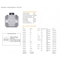 DZE REGULATOR NAPIĘCIA KAWASAKI VN/ZL/ZZR 600/ZX 6R 95-97 (RGU-404,ESR260) (21066-1089, 21066-027) (SH650GA, SH650A-12)