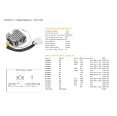 DZE REGULATOR NAPIĘCIA KAWASAKI KZ550/650/750/1000 (ESR370,SH530-12K,21066-1008,RGU-406)