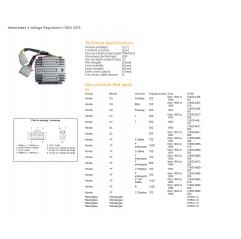 DZE REGULATOR NAPIĘCIA HONDA CX500/650, GL500/650, VF750/1000, VF1100S (SH541-12) (ESR650,ESR749,RGU-103)