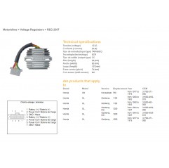 DZE REGULATOR NAPIĘCIA HONDA GL1100 80-83, GL1200 84-87 (ESR290)