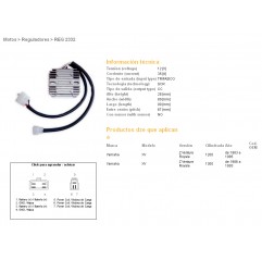 DZE REGULATOR NAPIĘCIA YAMAHA XVZ1200/1300 Z VENTURE ROYATE 83-93