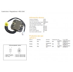 DZE REGULATOR NAPIĘCIA HONDA TRX300 FOURTRAX 88-92 (SH532B-12) (31600-HC4-010) (ESR125)