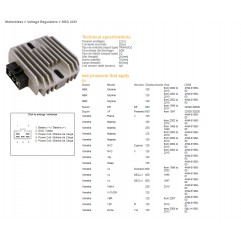 DZE REGULATOR NAPIĘCIA YAMAHA XJ600 DIVERSION 96-02, YBR125, YZF125R, MAJESTY 125/250 (4HM-81960-00), SUZUKI DR650SE 96-17 (3280