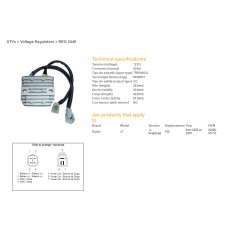 DZE REGULATOR NAPIĘCIA SUZUKI LT-A 700 KING QUAD 05-07 (32800-41F10), MOSFET (50A)