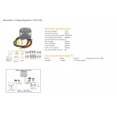 DZE REGULATOR NAPIĘCIA UNIWERSALNY MOSFET (50A) 7 KABLI (3X ŻÓŁTE, 2X CZERWONE, 2X ZIELONE)