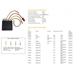 DZE REGULATOR NAPIĘCIA POLARIS 400/500/600/700 SPORTSMAN SCRAMBLER 03-04 (OEM:4010796, 2203638)