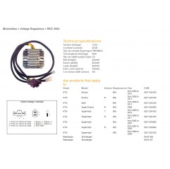 DZE REGULATOR NAPIĘCIA KTM 690 ENDURO/SMC '08-'13, 950 SM/R '05-'07, 990 SM/SMT '08-'11 (OEM-62511034000) (SH541SB, SH541KF)