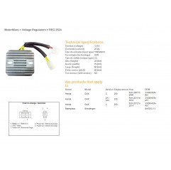 DZE REGULATOR NAPIĘCIA HONDA CMX250C '01-'14 (31600-KEN-A51) (SH535C-13) (ESR181)