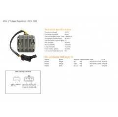 DZE REGULATOR NAPIĘCIA POLARIS RANGER 900 XP/CREW/60 '13-'15 MOSFET - 50A (4013978) (ESR829)