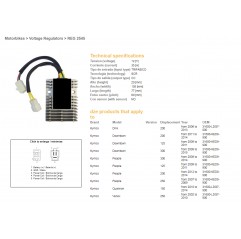 DZE REGULATOR NAPIĘCIA KYMCO XCTING 250/500 '06-11 (ESR921)