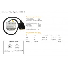 DZE REGULATOR NAPIĘCIA HONDA VT 750C SHADOW '10-'18 (31600-MFE-641) 12V50A (MOSFET)