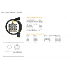 DZE REGULATOR NAPIĘCIA POLARIS SPORTSMAN 550 '09-'10, 850 '09-'10 (40111636) MOSFET - 50A