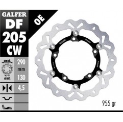 GALFER TARCZA HAMULCOWA PŁYWAJĄCA PRZÓD 290MM KAWASAKI NINJA 125 19- , NINJA 300R (ABS) 13-, VERSIS X 300 17-, Z125/250/300 15- 