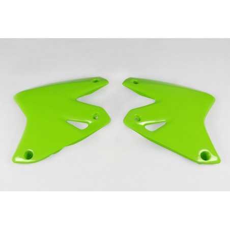 UFO 2021/10 OSŁONY CHŁODNICY KAWASAKI KLX 400R '03-21, KOLOR ZIELONY