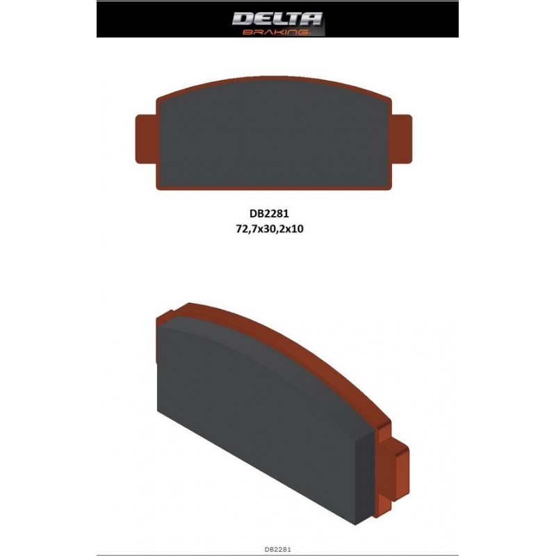 DELTA BRAKING KLOCKI HAMULCOWE KH651 CF MOTO C-FORCE 400/450/500/600 '17-21, Z-FORCE 950/1000 '18-21, U-FORCE 1000 '19-21 CF 500