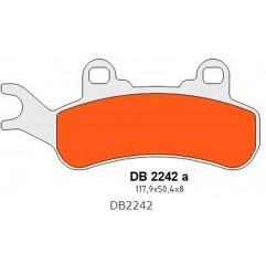 DELTA BRAKING 2022/01 KLOCKI HAMULCOWE KH683 TYŁ/PRZÓD PRAWY CAN-AM DEFENDER/TRAXTER 800 '16-'21, MAVERIC 800/900 '18-'21, COMMA