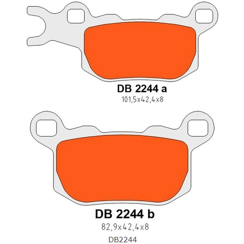 DELTA BRAKING 2022/01 KLOCKI HAMULCOWE KH685 TYŁ LEWY DEFENDER/TRAXTER 800 '17-'21, DEFENDER/TRAXTER 976 '17-'22