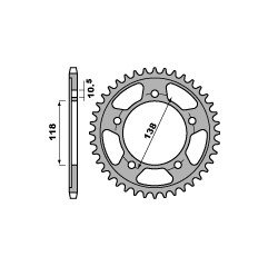 PBR ZĘBATKA TYLNA 4343 42 C45 HONDA CBR 400RR 88-96 (ŁAŃC. 525)