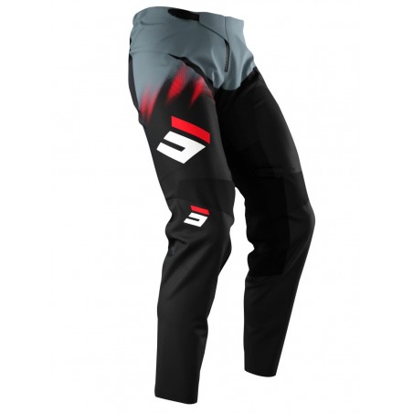 SHOT RACING (2022) SPODNIE MOTO DEVO VERSUS BLACK RED KOLOR CZARNY/POMARAŃCZOWY ROZMIAR 30