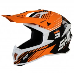 SHOT RACING (2022) KASK MOTO LITE FURY BLACK NEON ORANGE GLOSSY KOLOR POMARAŃCZOWY/CZARNY ROZMIAR L