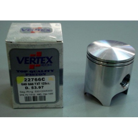 VERTEX 2022/01 TŁOK GAS GAS 125 TXT '02-'21 (53,99MM) (+0,04MM) (PIERŚCIENIE 53009805400 x 2 SZT.)