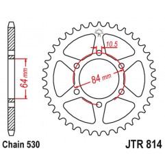 JT 2021/12 ZĘBATKA TYLNA 814 50 SUZUKI GS 550 '77-80 (81450JT) (ŁAŃC. 530)