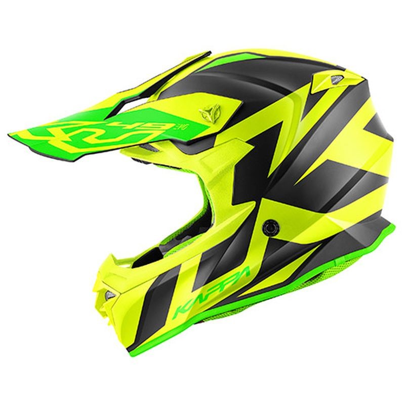 KAPPA 2022/01 KASK KV49 EVO GREAT CROSS KOLOR CZARNY MAT/ŻÓŁTY ROZM. XL/61