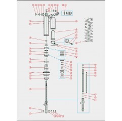 KYB ZESTAW NAPRAWCZY AMORTYZATORA TYLNEGO CRF 450 '09-'16 RM 250Z '16- (SERVICE KIT)