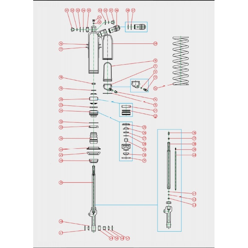 KYB ZESTAW NAPRAWCZY AMORTYZATORA TYLNEGO SHERCO '19- (SERVICE KIT)