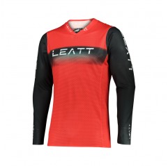 LEATT (NEW FEB 2022) KOSZULKA MOTO 5.5 ULTRAWELD JERSEY RED KOLOR CZERWONY/CZARNY ROZMIAR S