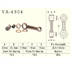 VESRAH KORBOWÓD KAWASAKI JS 550 (550 SX) '89-'96 (C1,C2,C3,C4,C5) (SKUTER WODNY) DO ZAMÓWIENIA