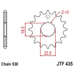 JT 2021/12 ZĘBATKA PRZEDNIA 439 15 SUZUKI GSX 400 '81-86', GR 650 '83-85' (43915JT) (ŁAŃC. 530)