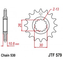 JT 2021/12 ZĘBATKA PRZEDNIA 579 14 YAMAHA R1/ FJ 1200/ XJR (57914JT) (ŁAŃC. 530)