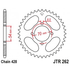 JT 2021/12 ZĘBATKA TYLNA 262 40 HONDA C 90 '75-82' (26240JT) (ŁAŃC.428) NA ZAMÓWIENIE