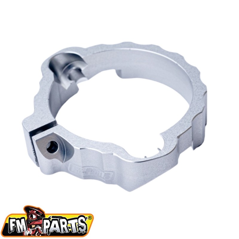 FM-PARTS WZMOCNIENIE WYLOTU WYDECHOWEGO (FLANSZA) KTM/HUSQVARNA '17-'21 KOLOR SREBRNY