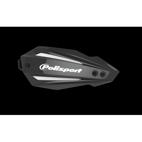 POLISPORT OSŁONY RĄK (HANDBARY) MODEL BULLIT FULL WRAP AROUND Z UNIWERSALNYM ZESTAWEM MONTAŻOWYM 22/28 KOLOR CZARNY