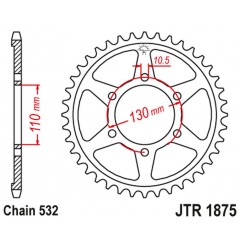 JT 2021/12 ZĘBATKA TYLNA 4440 48 YAMAHA YZF-R6 '03-10' (444048JT) (ŁAŃC.532)